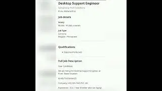 Desktop Support Engineer