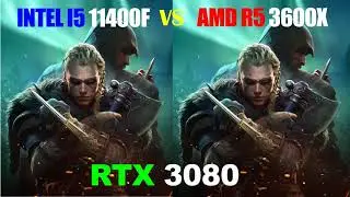 R5 3600X vs i5 11400F - RTX 3080 - Gaming Comparisons