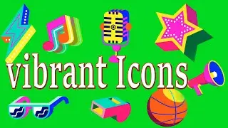 Green Screen Vibrant Icons Effect || Green Screen Vibrant icons 10 effect video || Editing Release