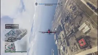GTA Online Random tries to crash Luxor deluxe onto me, doesn't end well for them...