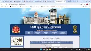ssc cgl WR region application status | ssc cgl WR region admit card |