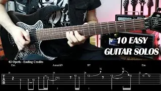 10 Easy Guitar Solos You Can Play | With Tabs