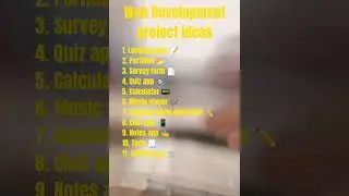 web development projects idea #developer #shorts #coder #programming