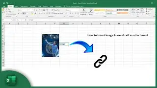 How to insert image in excel cell as attachment