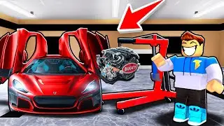 I Put A BUGATTI ENGINE In a RIMAC NEVERA In Car Dealership Tycoon!!! (SUPER FAST)