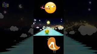 Twinkle Twinkle Little Star with Bowling Ball Adventure for Kids #kuttykidstv #shorts  #rhymes