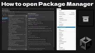 How To Open Package Manager In Unity