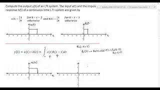 M1 Lec6e|LTI systems| Convolution Integral| Graphical Method | Example Problems