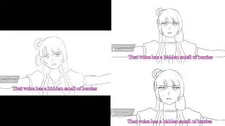 Strawberry Trapper Animation // Sketch vs Lineart vs Final