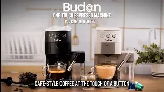 Budan One Touch Espresso Machine | Pod + Ground Coffee