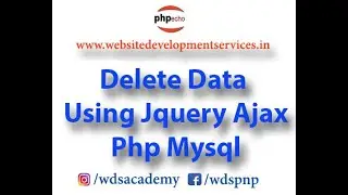 Delete Data using Jquery Ajax & Php Mysql | Jquery Ajax CURD