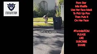 Porn Star Mia Khalifa Use Her Face Mask To Pick Up Poo Then Puts It On Her Face