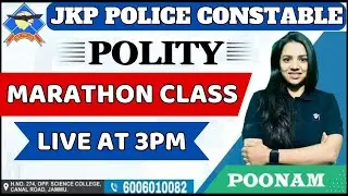 POLITY MARATHON CLASS FOR JKP CONSTABLE BY POONAM MAM