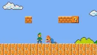 Пародия на игру Mario (сложно бить кирпичи головой)