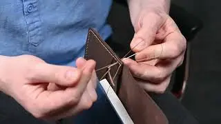 Видеоинструкция по сборке обложки из натуральной кожи Стежок