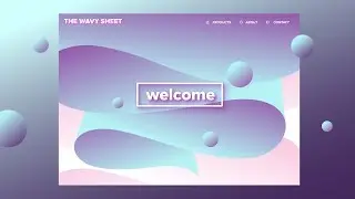 Minimal Landing Screen UI | Affinity Designer