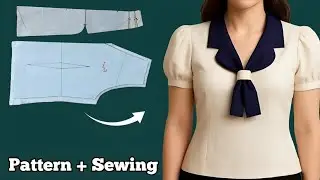 ✅ DIY Sewing: Pattern Making for a Unique Collar | A Surprisingly Easy Method