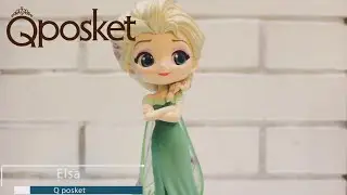 Обзор фигурки Эльза в зеленом платье Q Posket. Elsa Surprise Coordinate (Ver 2) preview