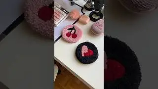 Making Tufted Rug Coasters for my Studio 