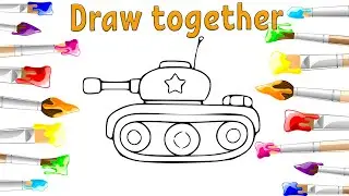 How to draw a tank | Как нарисовать танк | Резервуарды қалай салуға болады