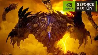 Final Fantasy 16 Ifrit (Eikon of Fire) VS Titan Full fight Scene