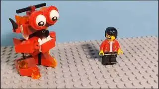 Огромный красный Хагги Вагги (лего анимация)
