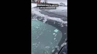 the best way to get ice off🔥