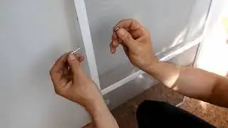Установка сетки на плунжерные крепления