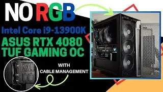 PC BUILD ft. Intel i9-13900K x Asus RTX 4080 with CABLE MANAGEMENT (Time-lapse) | PCB-92