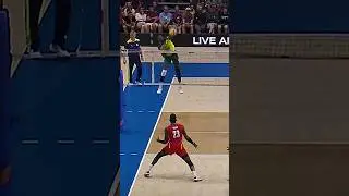 Team Brazil’s Explosive Play 🔥 #epicvolleyball #volleyballworld #volleyball