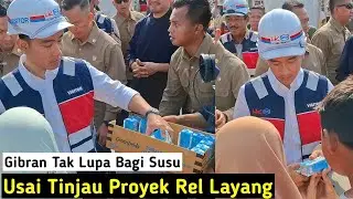 Bagi Susu, Jadi Rutinitas Wapres Gibran Usai Kunker Di Solo
