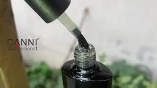 Финишное покрытие с серебряным блеском CANNI Shimmer topcoat SILVER без липкого слоя