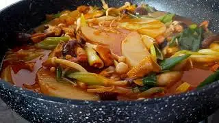 Mushrooms & Radish Stew with Mussels I Korean Inspired Recipe