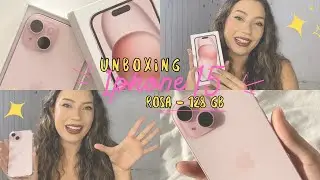 UNBOXING DO MEU iPHONE 15 ROSA 💖 | Minhas Primeiras Impressões