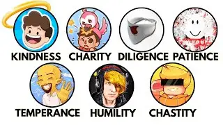 The 7 Heavenly Virtues as Roblox Youtubers😇