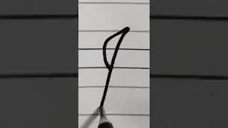 How To Write Cursive J in four Lines#