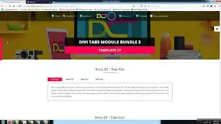 DIVI TAB MODULE BUNDLE 3  (Template Designs 21-30)