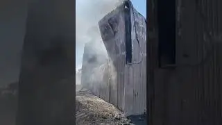 Пожар на заводе в Актобе
