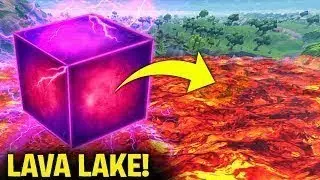 LOOT LAKE TURNED INTO LAVA LAKE *NEW* IN FORTNITE