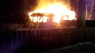 Сгорел дом в  раменском
