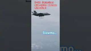 Slowmo missile footage f-35 live aim-120  amraam #airforce #jet #navy #slowmotion