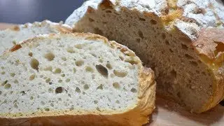 איך להכין לחם ביתי בלי מיקסר, בלי לישה וב4 מרכיבים בלבד?