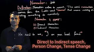 Narration Change In Bengali | Direct to Indirect speech | Person Change | Tense Change | ICT Content