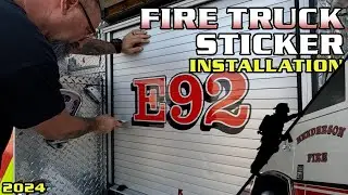 Installing a Sticker on a Firetruck in Las Vegas, Nevada | Team Acme