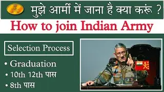Indian Army : How to Join Army | मुझे आर्मी में जाना है क्या करूं ? | Army Selection Process Updated
