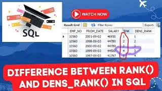 Windows Function  What is Rank and Desnse Rank in SQL End to End Guide