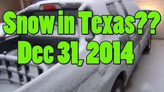 Snow Weather Update Lubbock TX Dec 31 2014