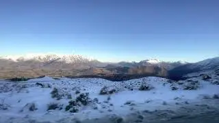 [090822] in the bus down from Coronet Peak, Queenstown, New Zealand