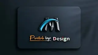 Pixel lab logo design | How to design a logo | Logo design tutorial| PSD logo mockup free download