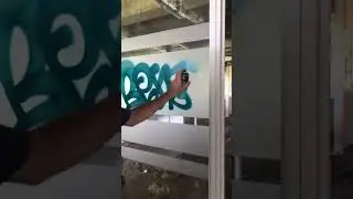 Graffiti Tag on Fire 🔥 #graffiti #art #reels #viral